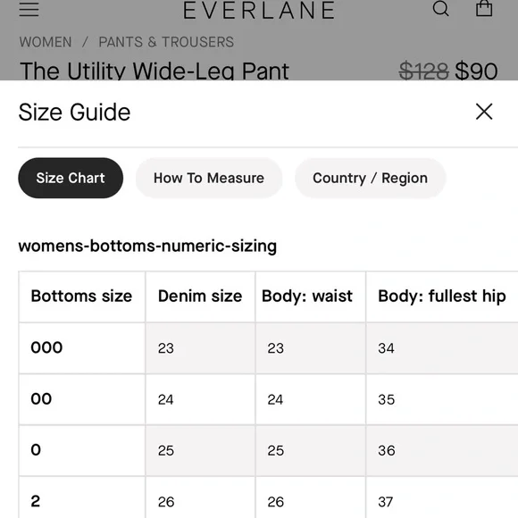 Everlane The Utility Wide Leg Pant size 2 - Picture 7 of 7